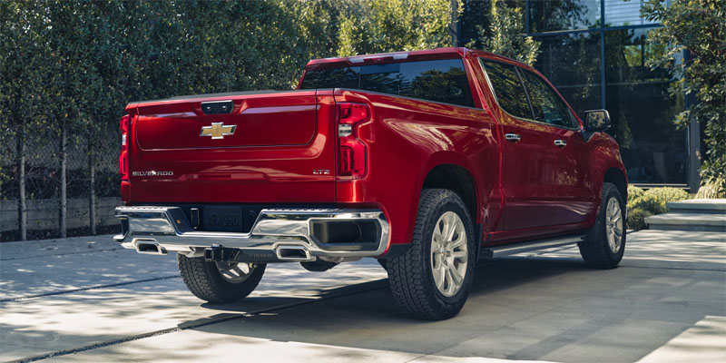 Back of a red 2026 chevrolet silverado 1500 in Smithfield, NC